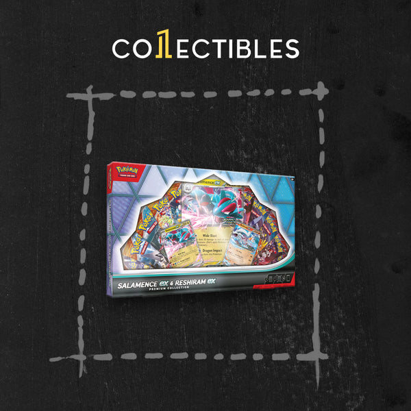 Pokemon English TCG Scarlet & Violet: Salamence ex and Reshiram ex Premium Collection